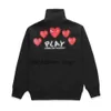 Comme Des Hoodies and Sweatshirts Jumpers Letter Jumpers Red Hearts Hoodies Garcons Hoodies Eyes Red Hearts 296 902