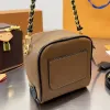 Torebki designerskie torby łańcuchowe Kobiety mini luksusowe projektanci Crossbody Bag Ladies Fashion Brown Flower torebka z zamkiem 231115