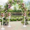 Kwiaty dekoracyjne 2 szt. Wedding Flower Stand Stand Floral Centerpiece Rise Roman Filar Wystrój stolika sztuczna kolumna