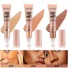 8 Färgslang concealer Vattentät Portable Facebody Contour concealer Tattood Skin som täcker Foundation Populära huden utgör 12 ml