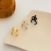 Backs Earrings 2023 Gothic Simple Creative Ear Clip No Hole Fashion Climbing Little Man Earbone For Women Temperament