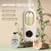 Dekorativa objekt Figurer 120 ml Essential Oils Diffuser 4 Lägen Typ C USB Wall Mounted Room Fragrance Digital Display med Night Light Air Purifier Home 231124