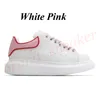 Designer alexandermcqueen Casual Shoes Alexander Mcqueens Scarpe maschili maschili White Black Pink Blue Green Red Calf Leather Lace-up Sneaker Oversized Rubber Sole Trainers