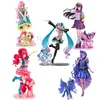 Anime Mangá 20cm My Little Figures Pinkie Pie Bishoujo Pretty Girl Fluttershy Estátua PVC Action Collectible Model Bonecas Brinquedos presentes Z0427