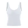 AL0LULU With Logo Yoga Top Women's New Product Beautiful Back Running Fitness Top Sports Vest