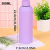 Su Şişeleri 500750ml Küçük Ağız Termos Kupası Açık Paslanmaz Çelik Şişe Kauçuk Boya Spor Su ısıtıcısı Kalınlaştırılmış Çift 231124