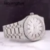 Audemar Pigue Uhr AP Diamantuhren Luxus Schweizer Automatik Abbey Royal Oak 41 mm Herrenstahl Iced Out 25 Karat 15400st RJ