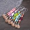 PACIFIERS BABY SILICONE PENTAGRAM NIPPLE CHAIN ​​TRÄ TEETER SOOTHE PACIFIER CLIP FÖR NURSING TOY TOYS GENTER DUMMY HOLDER