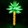 高さ3メートル幅2メートル16葉人工植物の木の光PVC人工ココナッツツリーライトLEDパームパームツリーライト