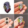 Tecknad accessoarer skräckfilmer Beetlejuice Emamel Pins Samla resa till helvete death metal brosch ryggsäck krage lapel märken droppe dhpog