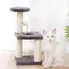 おもちゃサイザル猫クライミングフレーム3列3層平方プレート中猫プラットフォームジャンプ猫おもちゃ猫猫の木