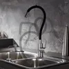 Kitchen Faucets Single Handle Sink Water Faucet And Cold With Adjustable Hose 11.8 Inch Food Grade Stainless Steel