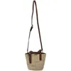 Bolsa de armazenamento feita à mão Bola feminina Vintage Retro Beach Bag corda de palha tricotada Big Messenger Lady Fresh Paper Pack for Summer Tote