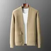 Men's Sweaters S-XXL Casual Knitted V-neck Men's Cardigan Wool Sweater in Autumn and Winter Men's Business Cardigan Coat Loose Top 231127