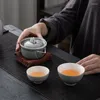 Zestawy herbaveware w stylu japońskim ceramicznym czajniczym Miskę Miskę Teacup ręcznie robione przenośne biuro podróży Zestaw herbaty