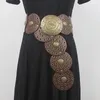 Ceintures Dames Vintage Ceinture Décorée Y2k Sous-culture Hippie Avec Une Robe Médiévale Disque