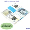 Jeux de nouveauté Film Argent Jouets Livres britanniques Gbp Britannique 50 Films d'accessoires commémoratifs Jouer à Fake Cash Casino Po Booth Props7314436 Drop D Dhnow