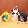 Contenitore per il pranzo con isolamento termico Cartoon Design Tote Cooler Bag Bento Pouch Contenitore per il pranzo Borse per la conservazione degli alimenti per la scuola per bambini