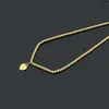 Kettingen Designer Hanger Ketting Perzik Bruiloft Bal Kerst Sieraden As Goldsilverrose Be 1MXI