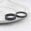 Bandringen eenvoudige 3 mm 5 mm vrouw herenpaar zwart titanium ring matte vinger ring sieraden voor mannelijke trouwringen cadeau aa230426