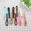 سلاسل المفاتيح منسوجة يدويًا معصم مفتاح القطن حبل القطن Bracele Lanyard مضفر مفتاح FOB حزام Lobster Claw Boho للنساء هدية المجوهرات