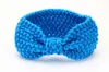 Girls Winter Crochet Kids Warm Headbands Baby Xmas Turbon Knot Knitted Hairband Ear Warmer Children Princess Hair Accessories For Toddler KHA524