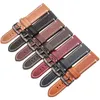 Watch Bands Vintage Genuine Leather Watchband 7 Colors Strap 18mm 20mm 22mm 24mm Women Men Cowhide Smart Band Belt Accessories 231124