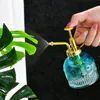 Pulvérisateurs Arrosoir en verre de style européen gaufrage coloré arrosoir domestique arrosoir plantes succulentes décoration de jardinage 231127