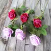 Fleurs décoratives 1 PC Rose Rose soie Bouquet pivoine bourgeon artificiel mariée mariage décoration de la maison fausses plantes décoration murale