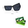 Sunglasses 1 PC Funny Irregular Square Man Fashion Personality Design Sun Glasses White Black Shades