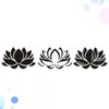 Wall Stickers Chic Lotus Sticker Creative Wallpaper Unique Decal Decorative For Living Room Home Bedroom