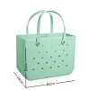 Sacs de rangement Sac Bogg extra large imperméable à l'eau solide perforé organisateur XL été Bogg épaule stockage sacs à main femmes Stock Bogg sacs de plage P230510