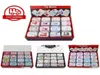 12 Pezzi Lotto Mini scatola di latta portatile in metallo Stampa di modelli multipli Mac Trucco Gioielli Pillola Conservazione con coperchio Confezione regalo 2111027485806