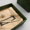Estilo de moda pulseiras mulheres pulseira pulseira manguito corrente designer carta jóias 18k banhado a ouro aço inoxidável amantes do casamento presente pulseira GB-030