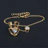 Wedding Rings Link Chain Ring Connected Bracelets Gold Color Metal Finger Ring Bracelets Hand Harness Fashion Jewelry Women R231127