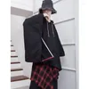 Męskie bluzy męskie mężczyznę 2023 Spring Loose Ins Hongkong Style Hip-Hop Street Koreańska wersja Cloak Shawl Bat Shirt