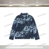 xinxinbuy Men women designer jeans pant camouflage Letter jacquard sets denim Spring summer Casual pants black blue gray XS-2XL
