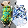 Camisa de vestuário para cães Camisas havaianas Meninas Festa Roupas para animais de estimação Roupa casual suéter roupas de algodão legal menino