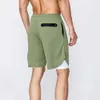 Hommes Yoga Sports Lulus Short À Séchage Rapide Double Couche Téléphone Mobile Casual Running Gym Jogger Pant9h92