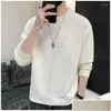 Men'S Hoodies Sweatshirts Mens Spring Autumn Y2K Elegant Fashion Kpop Sweatshirt Man All Match Long Sleeve Top Solid Color Casual Otygp