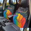 Siedziny samochodowe obejmują ers LGBT Pride 3D Zestaw kamizelki Prosty w stylu Pojazdy przednie ochrona dla ciężarówki Komfort Dostawa Dostawa samochodowa OTGLK