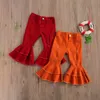 Pantalones Celana Anak Perempuan Bayi Anak Anak Legging Modo sólido Robek Bawahan Layerend Kerut 2 7y 230426