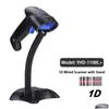 Scanner Yhdaa Laser Barcode Scanner Lettore di codici a barre portatile 1D Scansione Hine per supermercato e banca Brasile Febran Drop Delivery Co Dhgpe