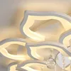 Kroonluchters Modern Led plafond kroonluchter lichten kristal voor woonkamer slaapkamer thuis decor lamp met app dimable armatuur licht