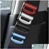 Car Badges 2Pcs Upgrade Seat Belts Clips Fitted Safety Adjustable Stopper Buckle Abs Clip Interior Accessories Set Drop Delivery Autom Otpmu