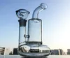 Tornado Perc Glazen Bong Cycloon Percolator Waterpijp Waterpijpen Boeibasis Dab Olieplatform Gebogen Hals Waterpijpen Worden geleverd met keramische accessoires 5105843