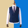 Mäns kostymer blazrar OSCN7 2023 Vanliga skräddarsydda män Slim Fit Wedding Party Mens skräddarsydda mode 3-bit Blazer Pants Vest DM-030