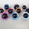 Accessori per bambole 20pcs da 9 mm a 35 mm Craft Eyes Fashion Super 3D Glitter Toy Sicurezza Occhi da bambola Eyes con WasherColor Optiontt10 230427