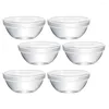 Zestawy naczyń stołowych 6PCS szklane deserowe miski Stackable Parfait Cups Mousse Bowls Warzywki Owoce