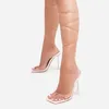Модельные туфли, лето 2023, белые, черные женские сандалии с ремешком на щиколотке, кожаные туфли на высоком каблуке с перекрестной завязкой, сексуальные вечерние туфли-лодочки на шнуровке, размер 35-43